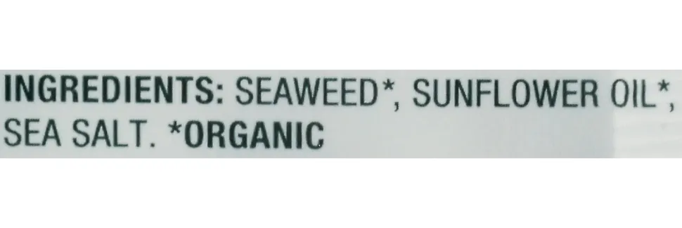 Gimme Roasted Organic Seaweed Snacks, Sea Salt, 0.17 Oz, Total Qty 48