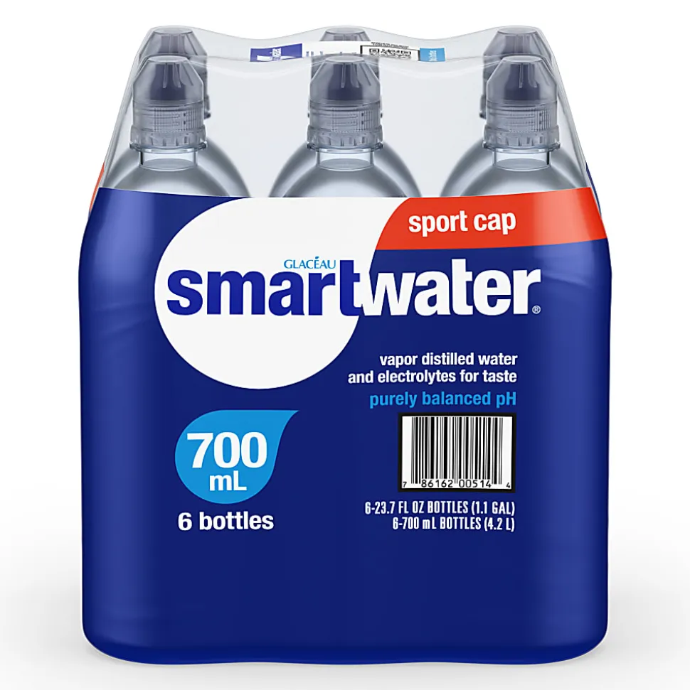 glaceau Smartwater, 23.7 Oz, Case Of 6 Bottles