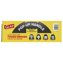 Glad® Drawstring Trash Bags, 30 Gallons, Black, Box Of 90