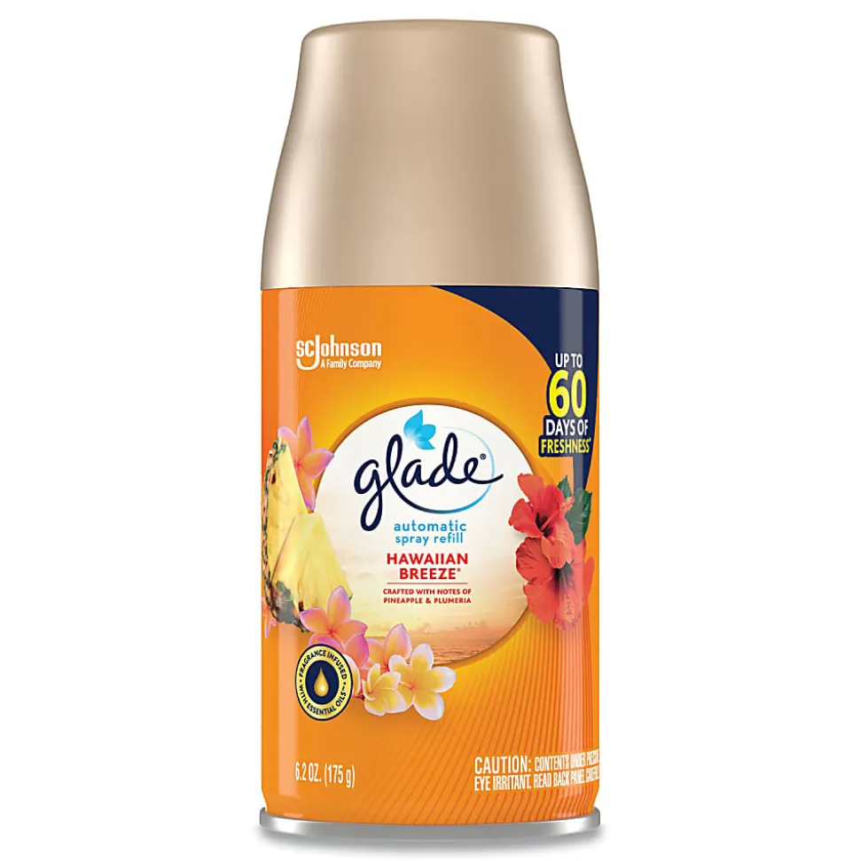 Glade® Automatic Air Freshener, Hawaiian Breeze, 6.2 oz, SJN337689