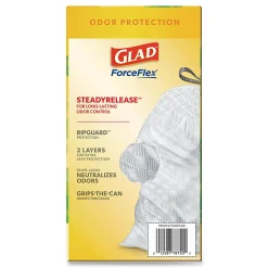 Glad ForceFlex Kitchen Drawstring Trash Bags, 13 gal, Gain Original Scent, 24