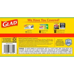 Glad ForceFlex Kitchen Drawstring Trash Bags, 13 gal, Gain Original Scent, 24