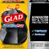 Glad ForceFlexPlus Drawstring Large Trash Bags, Large Size, 30 gal, 0.90 mil (23 Micron) Thickness, 50 Count - 78997