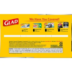 Glad® ForceFlexPlus™ Large Drawstring Trash Bags, 1.05 mil, 30 Gallon, Black, Box Of 70 Bags