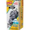 Glad ForceFlexPlus XL X, Large Kitchen Drawstring Trash Bags, Fresh Clean with Febreze Freshness, Large Size, 30 Count -  CLO78913