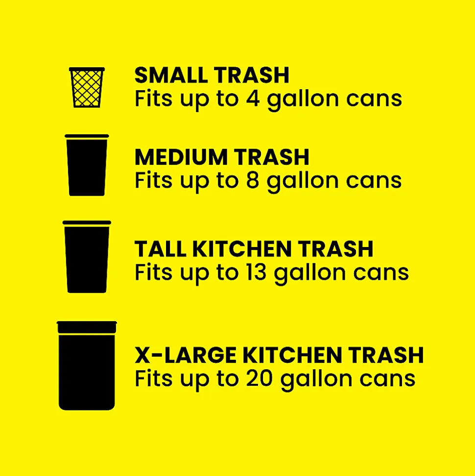 Glad® ForceFlex Tall Kitchen Drawstring Trash Bags, 0.72 mil, 13 Gallon, Gain Fresh Clean, 110 Count (78554)