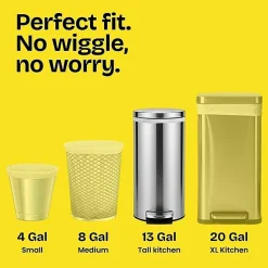 Glad® ForceFlex Tall Kitchen Drawstring Trash Bags With Febreze® Freshness, 13 Gallon, White, Total Qty 240