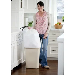 GladĀ® OdorShieldĀ® Tall Kitchen Trash Bags, Ā 0.9 mil, 13 Gallons, Yellow, Box Of 40