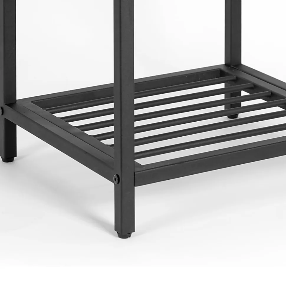 Glamour Home Ailis 58"H 4-Shelf Etagere Bookcase, Brown