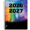 2026-2027 Global 11-Month Weekly/Monthly Academic Year Secondary Student-Matrix Planner, 8-1/2" x 11", Rainbow Silhouette, August To June, Total Qty 1