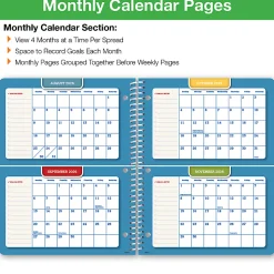 2026-2027 Global 11-Month Weekly/Monthly Academic Year Secondary Student-Matrix Planner, 8-1/2