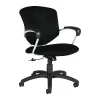 Global® Supra Tilter Chair, Mid-Back, 39"H x 26"W x 26"D, Black Coal/Black