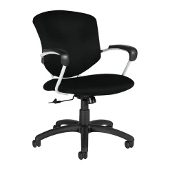 Global® Supra Tilter Chair, Mid-Back, 39"H x 26"W x 26"D, Black Coal/Black