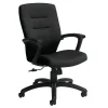 Global® Synopsis Mid-Back Chair, 39 1/2"H x 24 1/2"W x 26 1/2"D, Black Coal/Black
