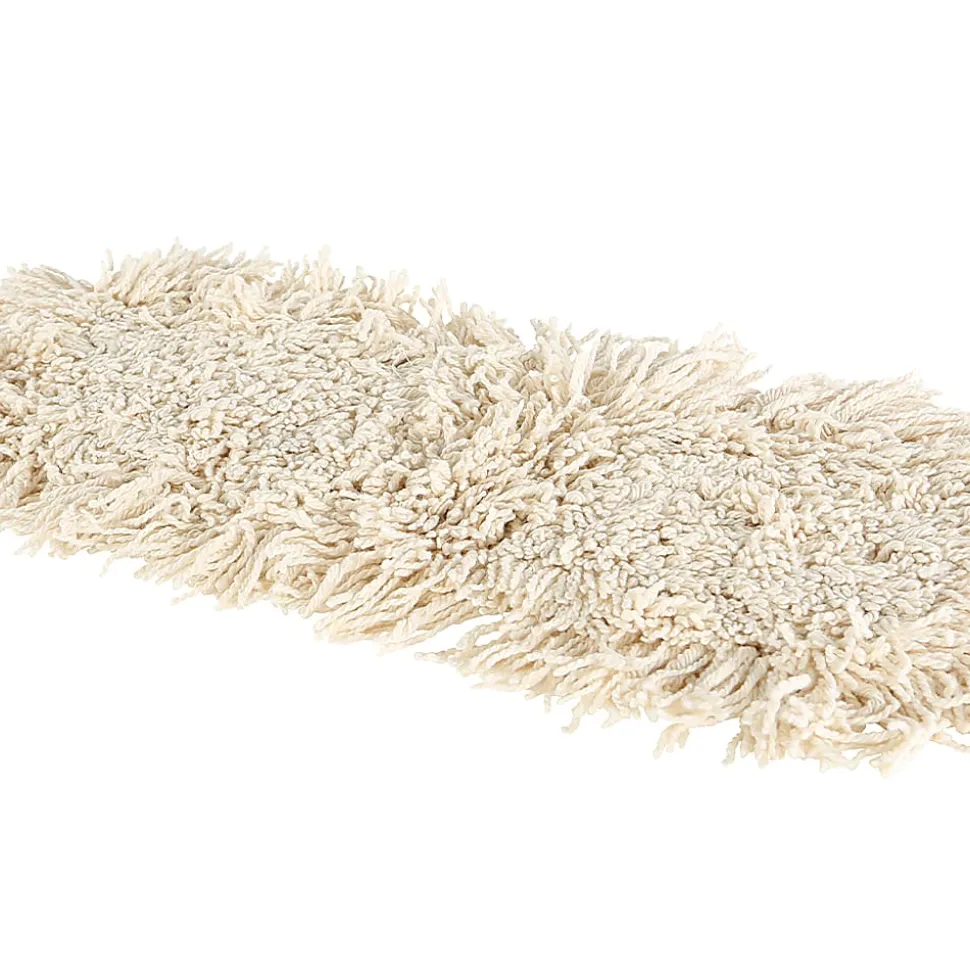 Globe Commercial Products Cotton Dust Mop Refill, 24" x 5", White