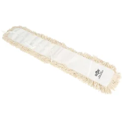 Globe Commercial Products Cotton Dust Mop Refill, 24" x 5", White