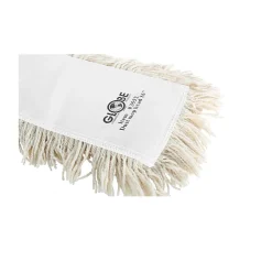 Globe Commercial Products Dust Mop Refill, 24" x 5”, Tie-On Style, White