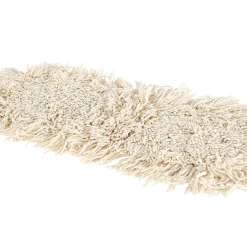 Globe Commercial Products Dust Mop Refill, 24" x 5”, Tie-On Style, White