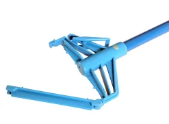 Globe Commercial Products Fiberglass Quick Release Mop Handle, 60", Blue