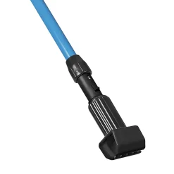 Globe Commercial Products Mop Handle, 60”, Jaws Clamp Style, Blue