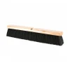 Globe Commercial Products Push Broom Heads, Tampico Fill, 3-1/2” x18”, Black/Brown, Set Of 6 Heads