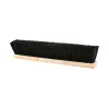 Globe Commercial Products Tampico Push Broom Head, 18" x 3-3/4”, Black