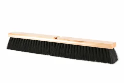 Globe Commercial Products Tampico Push Broom Head, 24" x 3-1/2”, Black