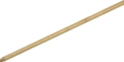 Globe Commercial Products Threaded Wood Broom Handle, 60", Brown