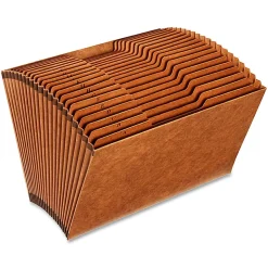 Globe-WeisĀ® A-Z High-Quality Expanding File, Legal Size, Brown