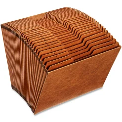 Globe-WeisĀ® High-Quality Daily Expanding File, Letter Size, 31 Pockets, 1-31, Brown