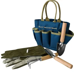 GNBI Mini Garden Tool Tote Set, Teal