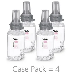 GOJO® ADX-7 Clear & Mild Foam Hand Wash Soap, Unscented, 23.6 Oz, Case Of 4 Refills