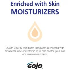 GOJO® ADX-12 Clear & Mild Foam Hand Wash Soap, Unscented, 40.5 Oz Refill