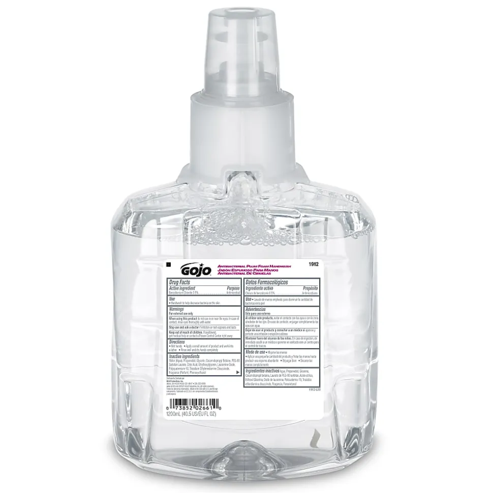 GOJO® Antibacterial Foam Hand Wash Soap, Plum Scent, 40.58 Oz Bottle