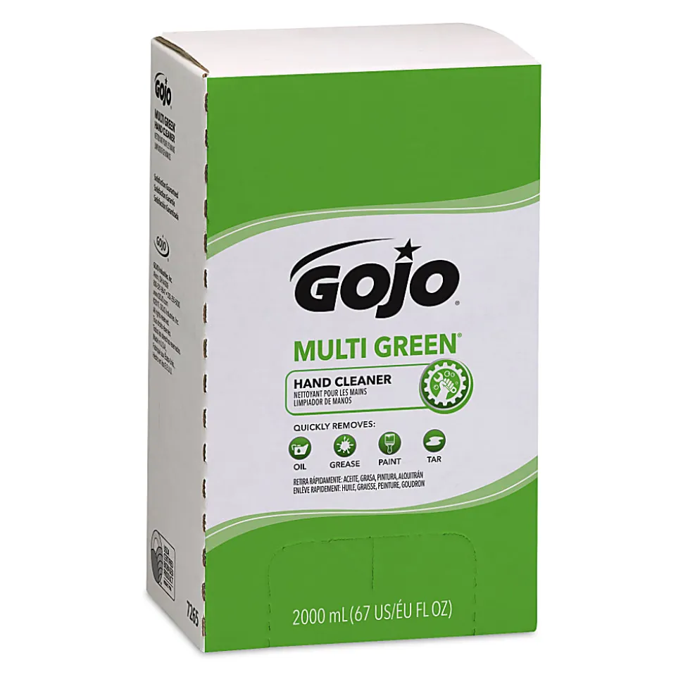 GOJO® Multi Green Gel Hand Soap Cleaner, Citrus Scent, 67.63 Oz, Carton Of 4 Bottles