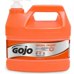 GOJO® Natural Orange Pumice Heavy-Duty Lotion Hand Soap Cleaner, Citrus Scent, 128 Oz Bottle