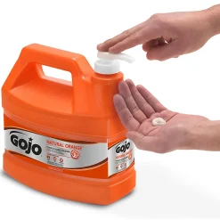 GOJO® Natural Orange Pumice Heavy-Duty Lotion Hand Soap Cleaner, Citrus Scent, 128 Oz Bottle