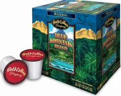 Gold Coffee Company Blue Mountain Blend Single-Serve Pods, Total Qty 18