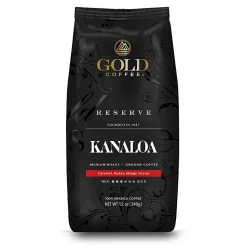 Gold Coffee Company Ground Kanaloa Blend, 12 Oz, Total Qty 1