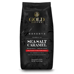 Gold Coffee Company Sea Salt Caramel Blend, Ground Bean, 12 Oz, Total Qty 1