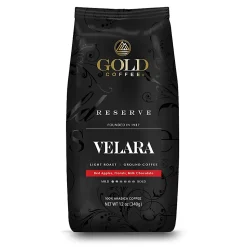 Gold Coffee Company Velara Blend, Ground Bean, 12 Oz, Total Qty 1