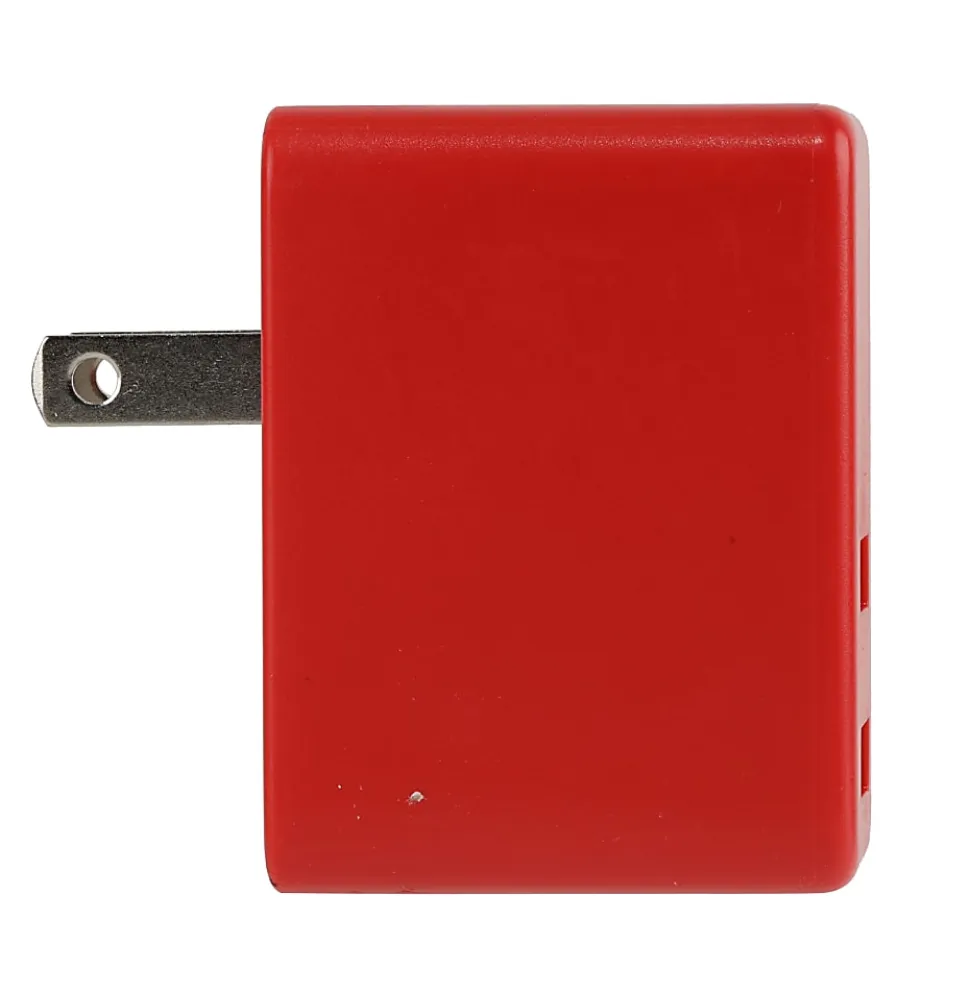 GoMovi Vivitar Dual USB OD5022 Wall Charger, Red
