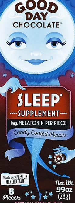 Good Day Chocolate Supplements, Sleep Milk Chocolate, 0.99 Oz, Total Qty 96