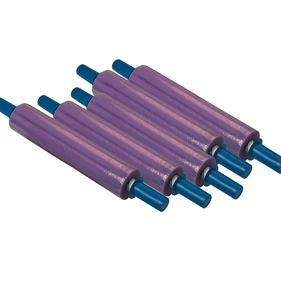 GoodWrappers® Stretch Film, Premium Puncture-Resistant Blown Film, 80 Gauge, 20" x 1000', Purple, Pack Of 4