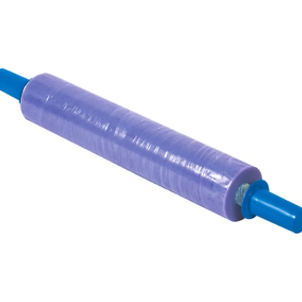 GoodWrappers® Stretch Film, Premium Puncture-Resistant Blown Film, 80 Gauge, 20" x 1000', Purple, Pack Of 4