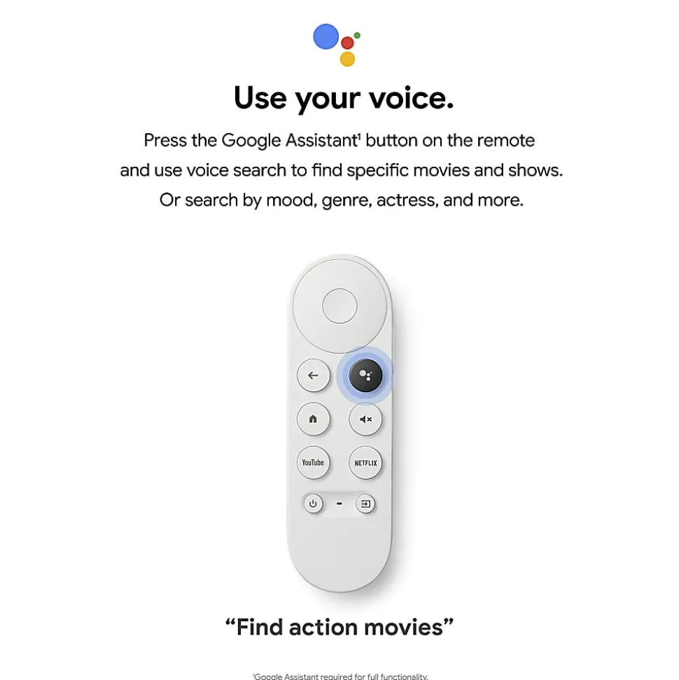 Google™ Chromecast Network Streaming Audio And Video Player, Wireless LAN