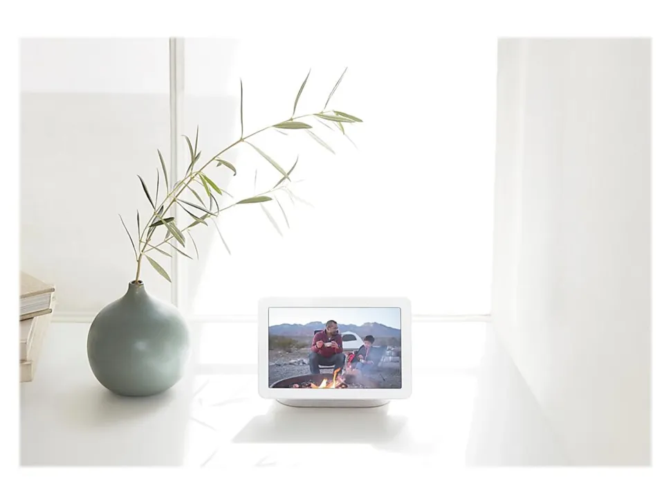 Google™ Nest Hub Display With Voice Search and Voice Command, 2nd Generation, Chalk