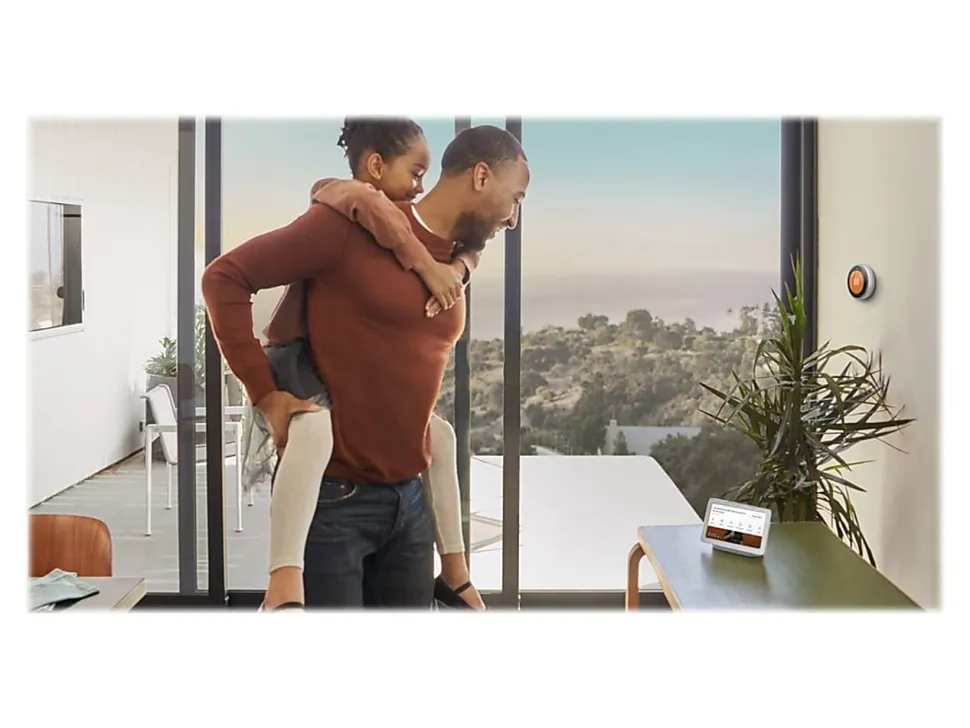 Google™ Nest Hub Display With Voice Search and Voice Command, 2nd Generation, Chalk