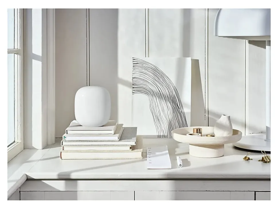 Google™ Nest Wi-Fi Pro 1-Port 5.4 Gigabit Routers, GA03689-US, Snow, Pack Of 2 Routers