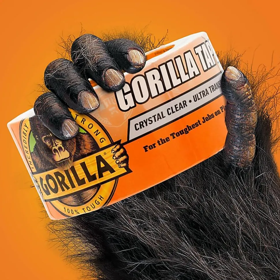 Gorilla Crystal Clear Tape - 18 yd Length x 1.88" Width - Clear - Temperature Resistant, Weather Proof, UV Resistant - For Indoor, Outdoor - 1 Each
